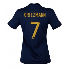 Frankrig Antoine Griezmann #7 Hjemmebanetrøje Dame VM 2022 Kort ærmer